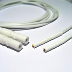 100cm Connection Lead, 1mm Socket to TP Connector. Pair