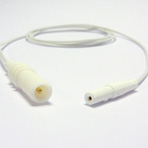 Touchproof Extension Cable, White, Pack 3