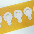 Adhesive rings 13mm x 5mm. Box 500