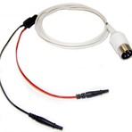 Shielded Multipolar Cable - 3 x Alligator Clip - Din Connector