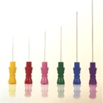 Single use concentric EMG Needle 25mm x 0.4mm Dia.Yellow. Box of 25